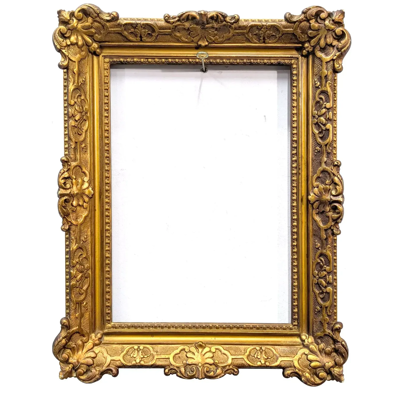 Wooden Frame And Gold Stucco1900 47.5x33.5 Cm. photo furniture
