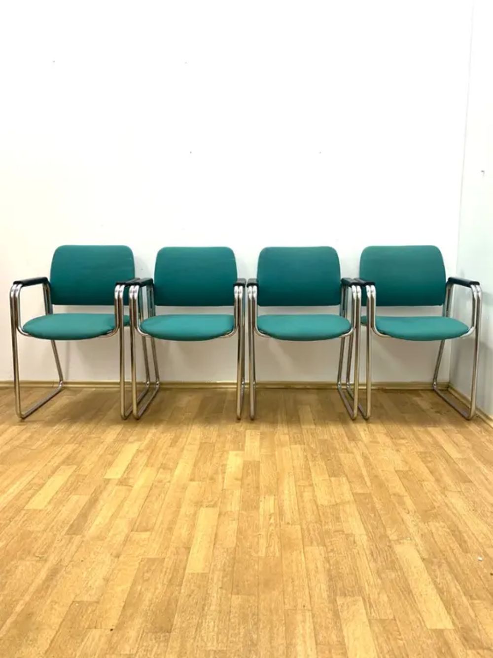 Retro Armchairs With Armrests, 1970s–80s, Czechoslovakia (Set Of 4) photo furniture