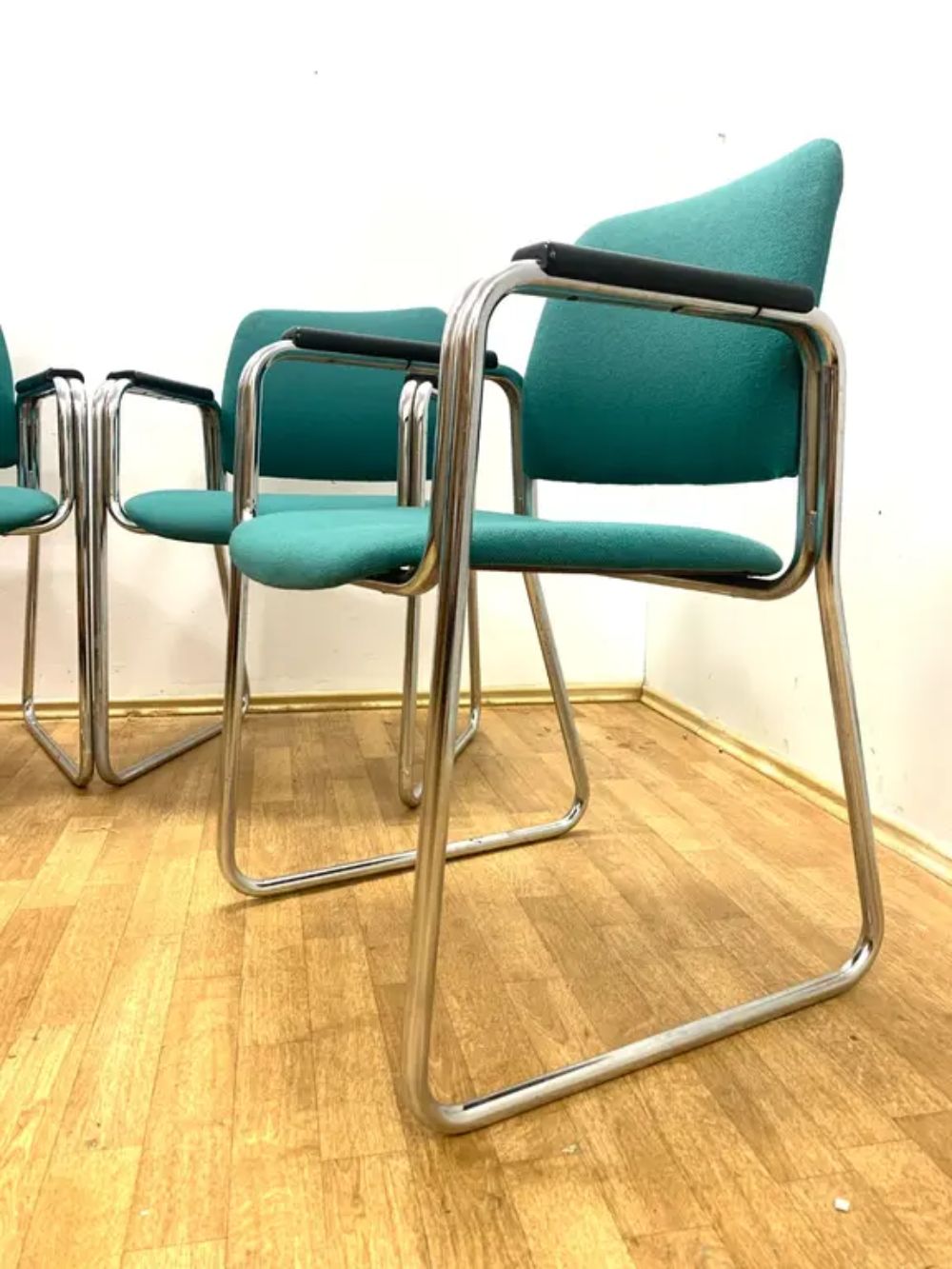 Retro Armchairs With Armrests, 1970s–80s, Czechoslovakia (Set Of 4) photo Furniture