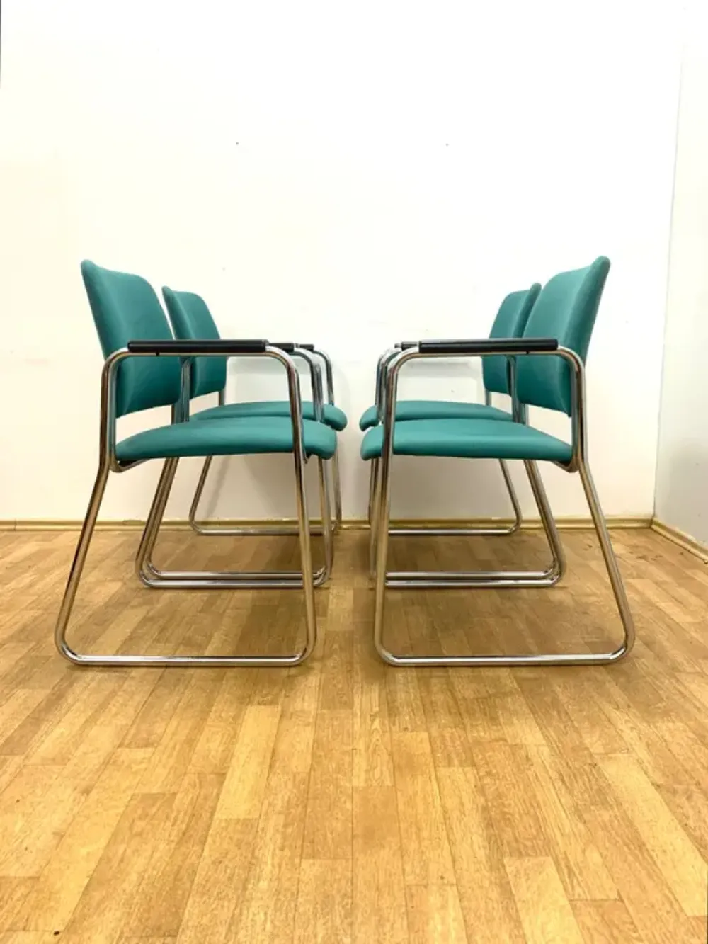 Retro Fauteuils Met Armleuningen, Jaren 1970–80, Tsjecho Slowakije (Set Van 4) photo vinterior
