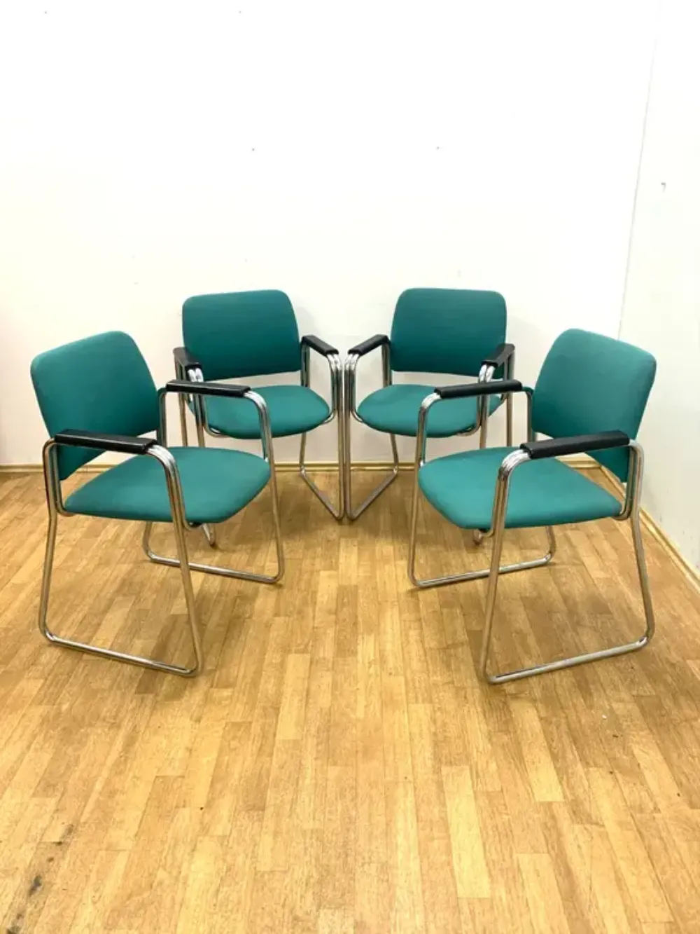 Retro Fauteuils Met Armleuningen, Jaren 1970–80, Tsjecho Slowakije (Set Van 4) photo buy