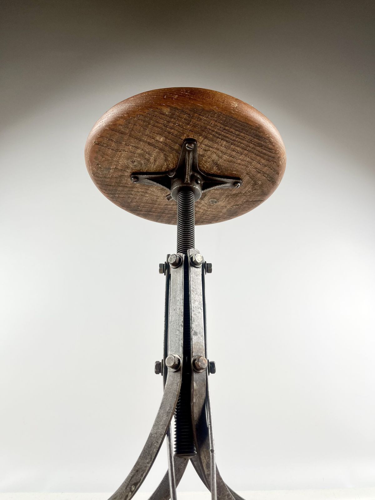 Rubery Owen Adjustable ‘Blade’ Stool, British 1940s photo 380.0