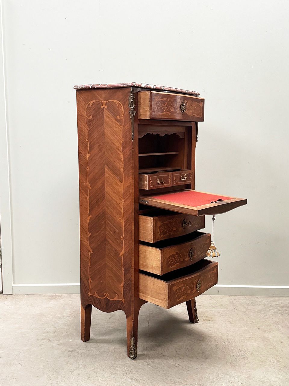 Lady's Secretaire, 1900s, Antique photo furniture