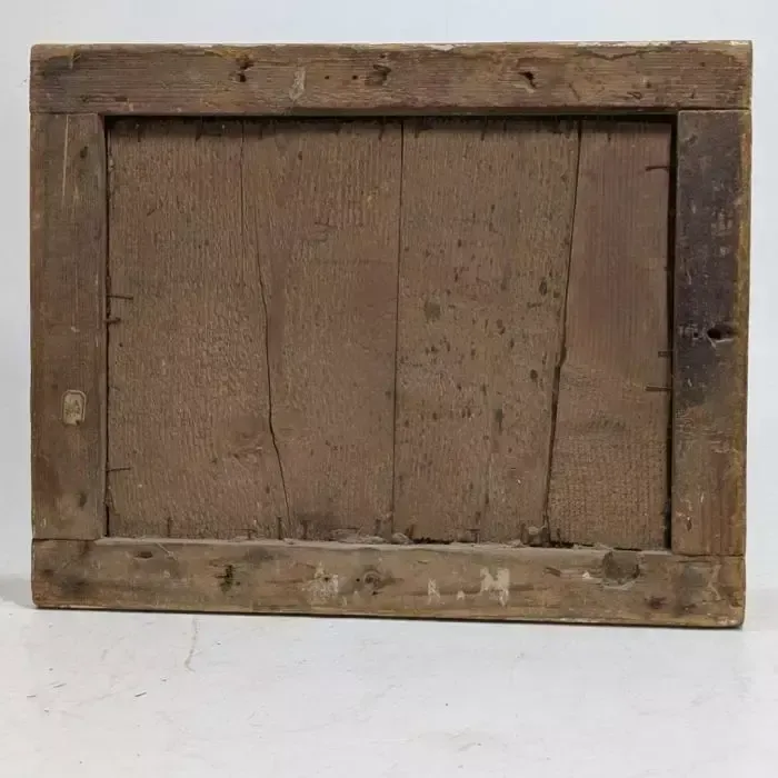 18th Century Wooden Mirror With Mercury Glass photo furniture
