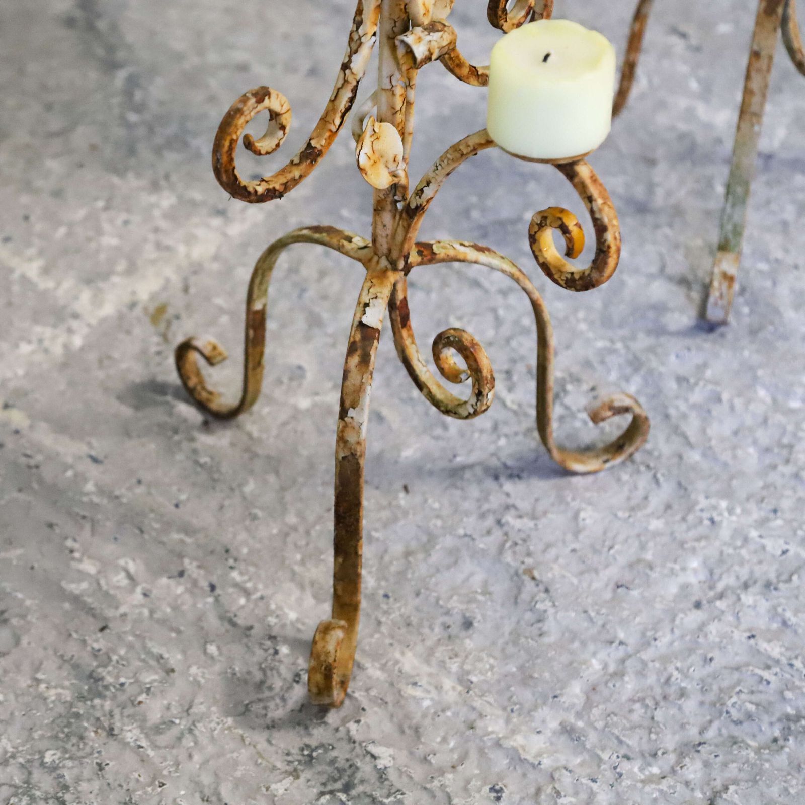 Pair Of Decorative French Metal Candelabra photo 515.0