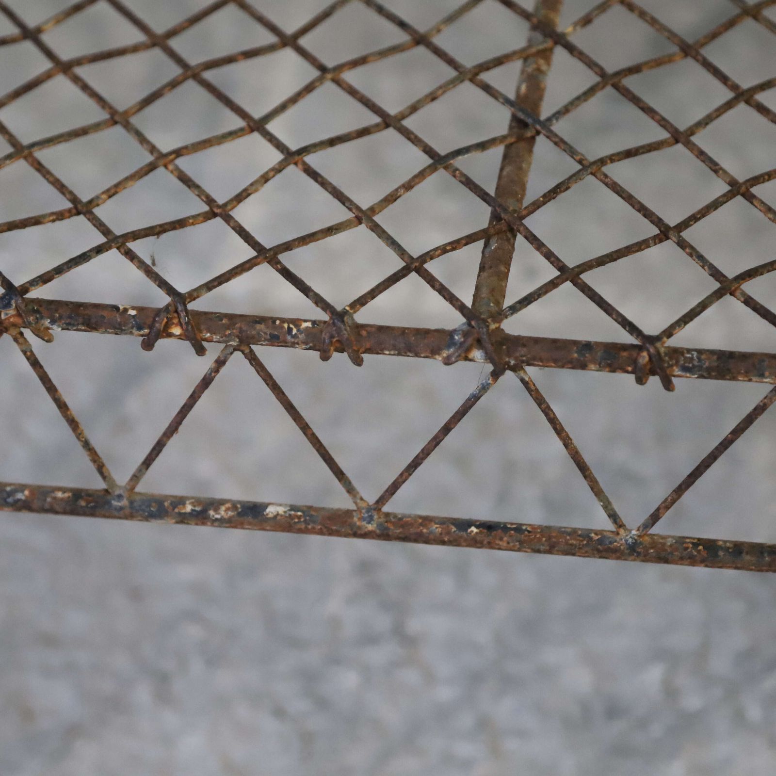 French Gothic‑Influenced Metal Garden Bench photo vintage