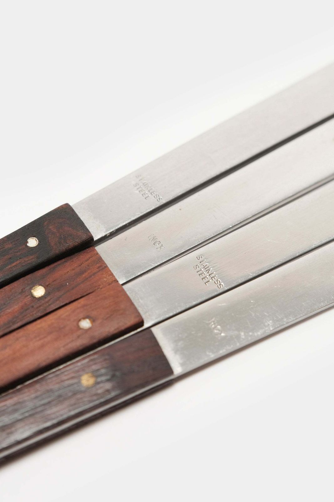 Set Of 4, Fondue Forks With Wooden Handles, Rosewood, Switzerland, 60s photo for sale