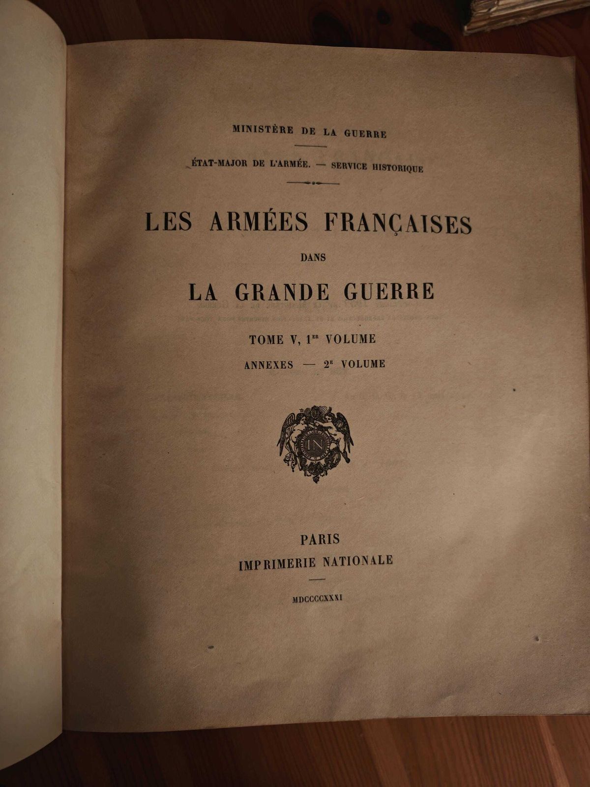 photo for sale Antique "Les Armees Francaises Dans La Grande Guerre"   Tome V, Volume II, Entire Set   Gd To Vg Con   20s/30s   "Change In North And Northeast"