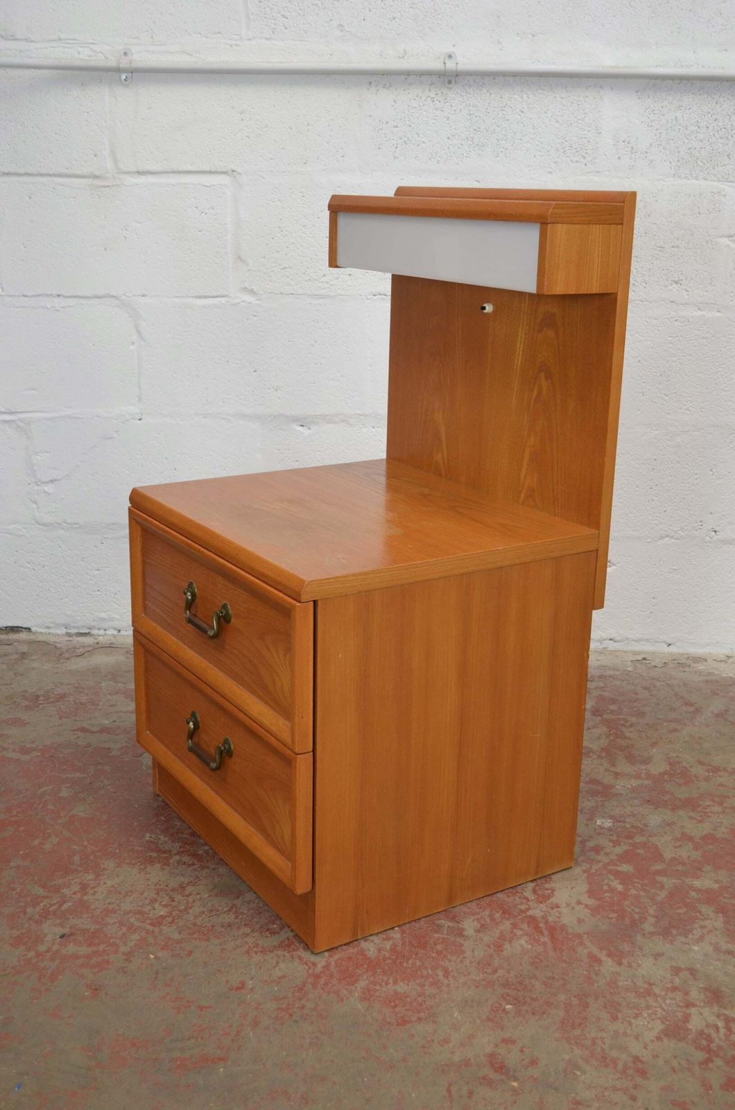 Vintage G Plan Bedside Chest Of Drawers With Lamps photo for sale