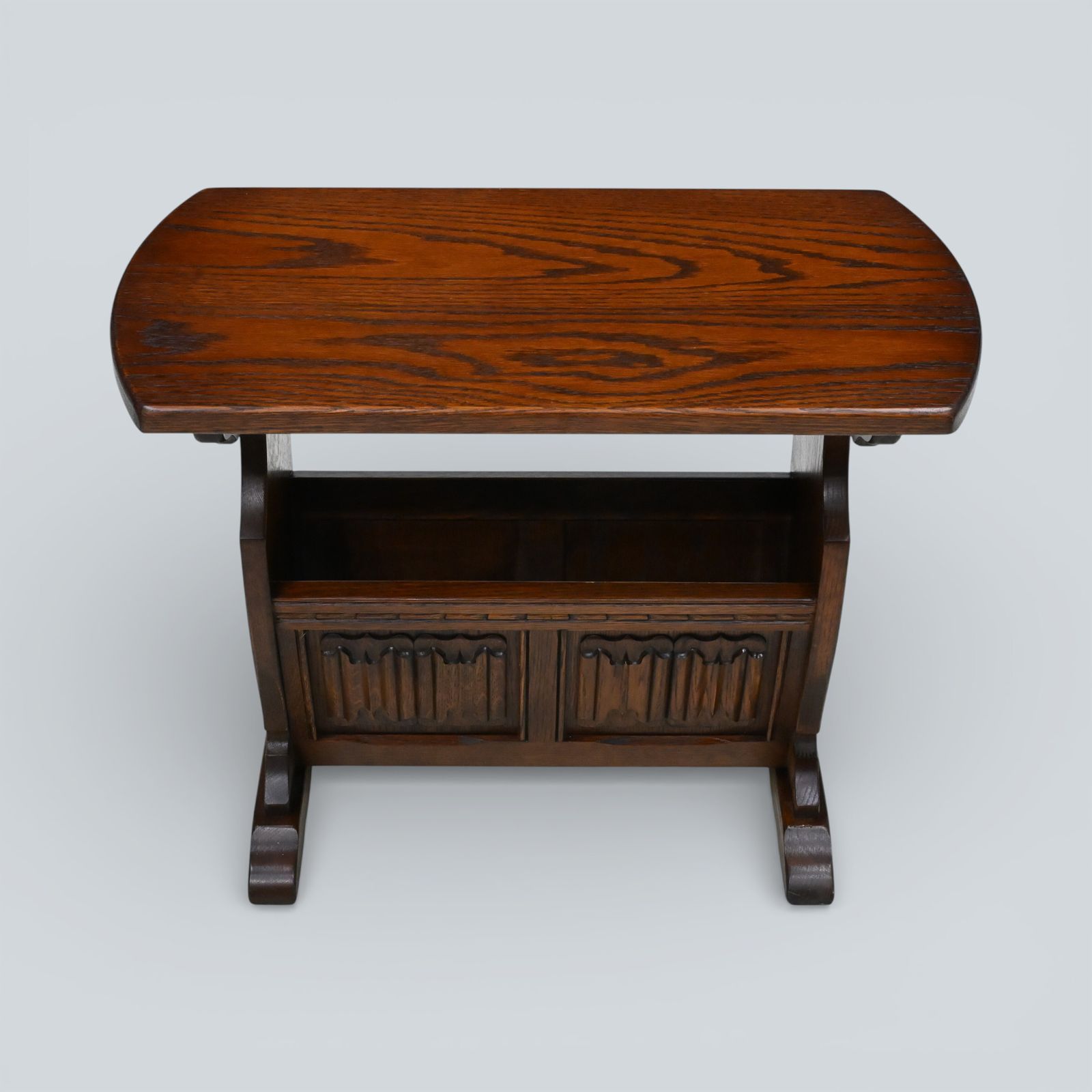 Old Charm Magazine Rack In Tudor Brown Free Delivery* photo furniture