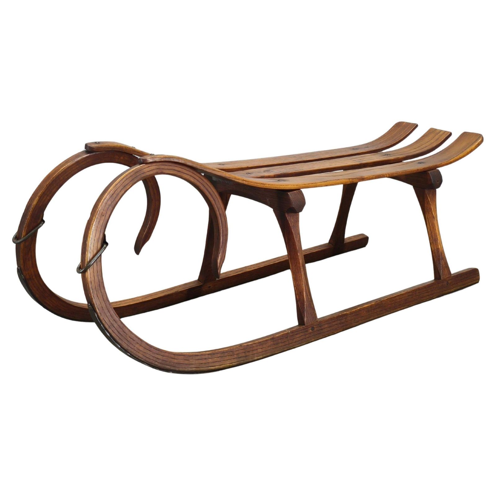 1930s Czech Oak Art Deco Sled
