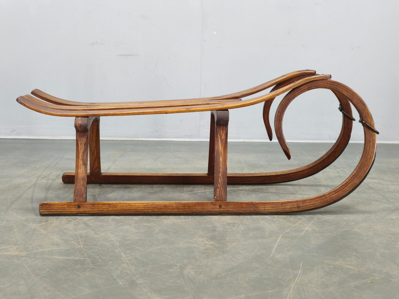 1930s Czech Oak Art Deco Sled photo 693.0
