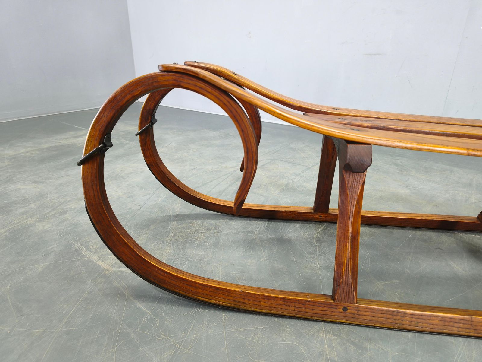 1930s Czech Oak Art Deco Sled photo buy