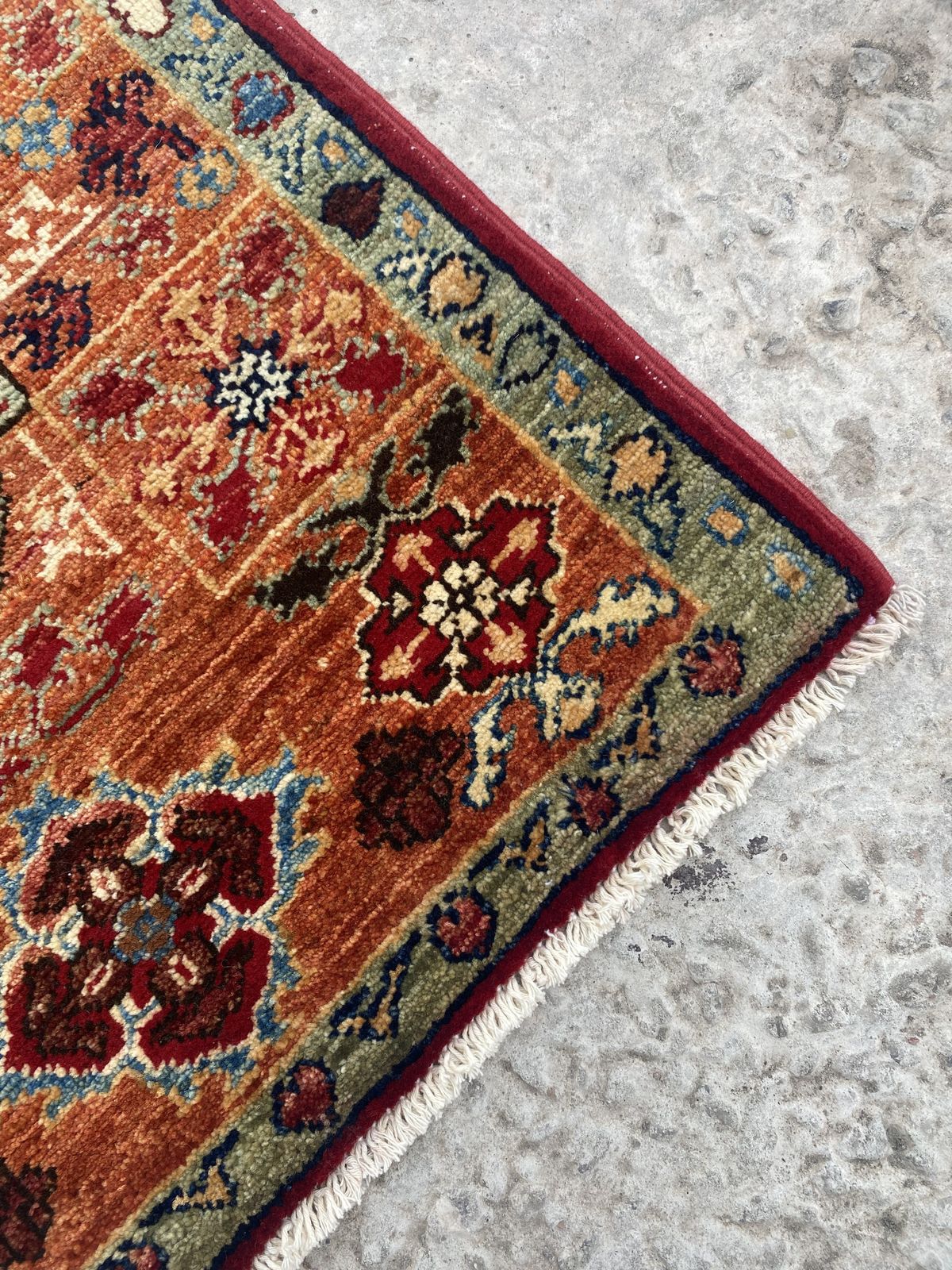 2x3 Rust Afghan Mamluk Hand Knotted Oriental Rug photo 142.0