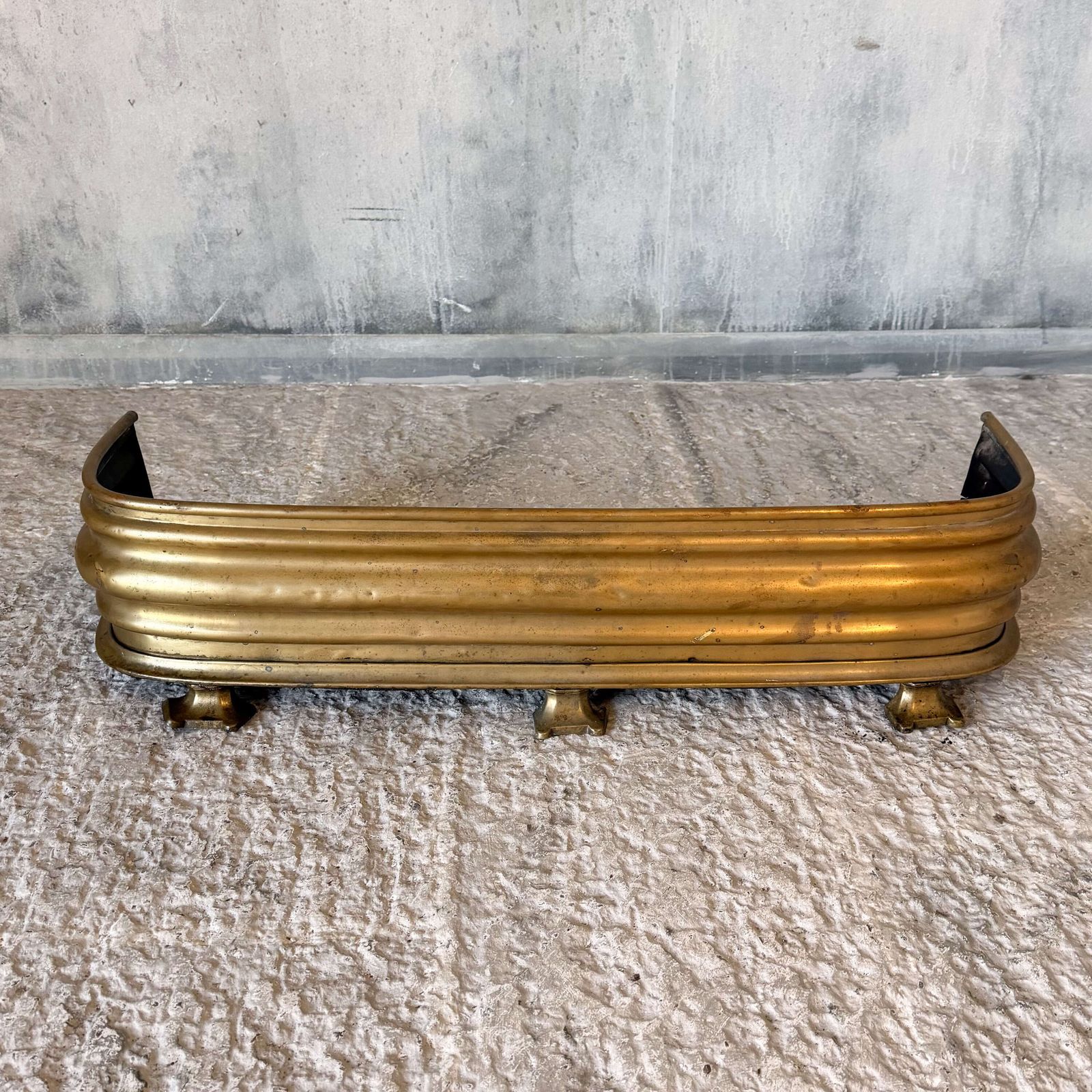 Brass Fender, 1800s, Antique photo furniture