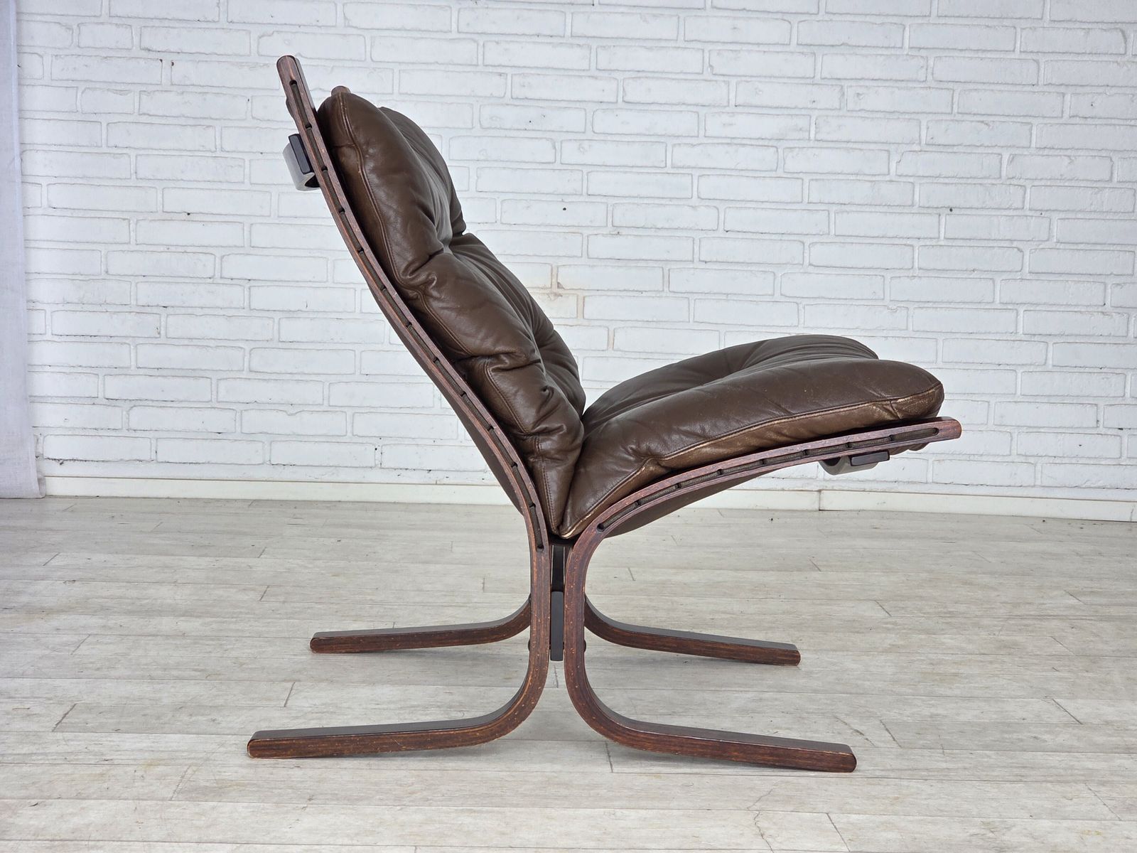 2150.0 1970s, Norwegian Design By Ingmar Relling, Model "Siesta", Set Of 2 Chairs With Footstool. photo