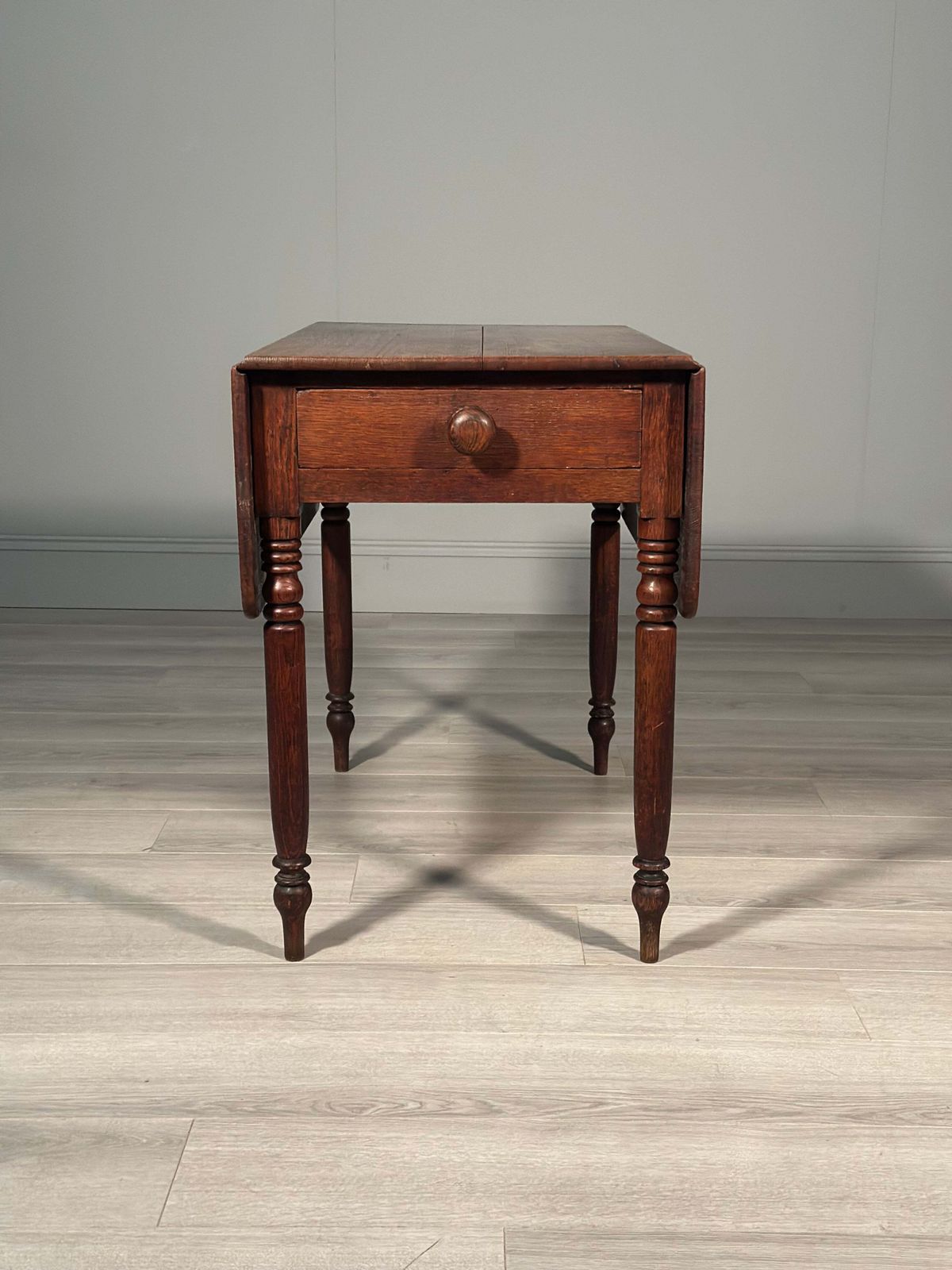 Country Oak Pembroke Table, 1800s photo for sale