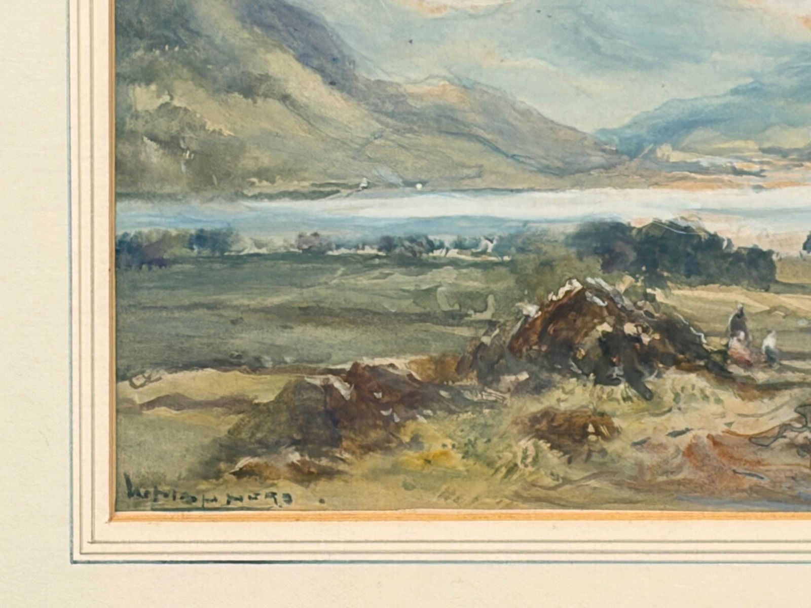 photo furniture William Manners (1860–1930) C1890 Haweswater Watercolour Lake District Pre 1935 Reservoir Exhibited Rsba Artist