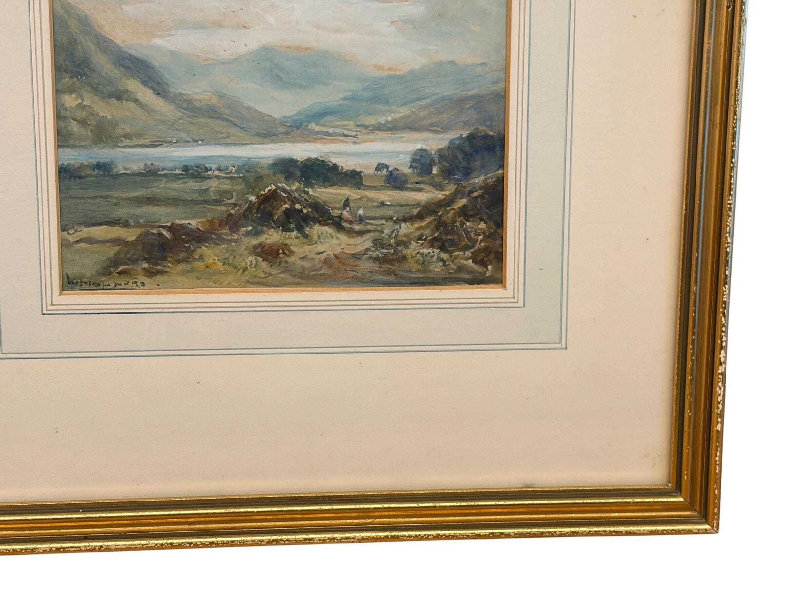 photo vintage William Manners (1860–1930) C1890 Haweswater Watercolour Lake District Pre 1935 Reservoir Exhibited Rsba Artist
