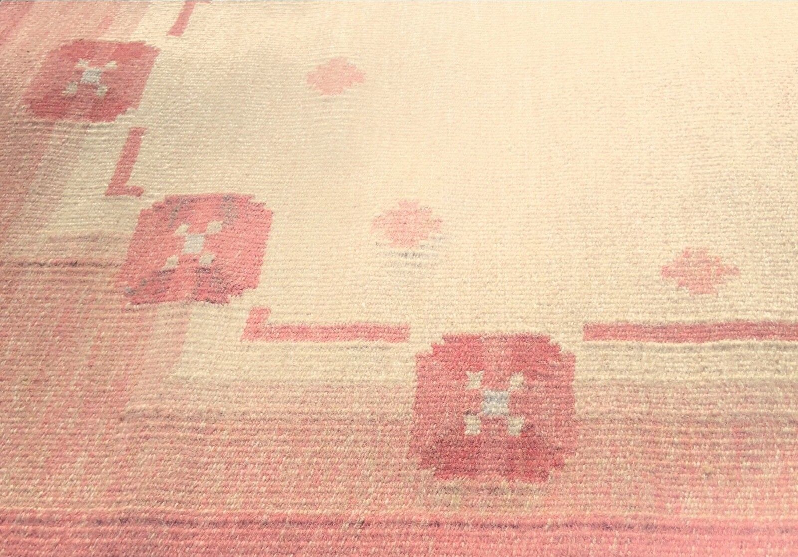 photo for sale Swedish Flat Weave Kilim Rölakan Rug By Anna Johanna ångström, Lovö, 1960 70s