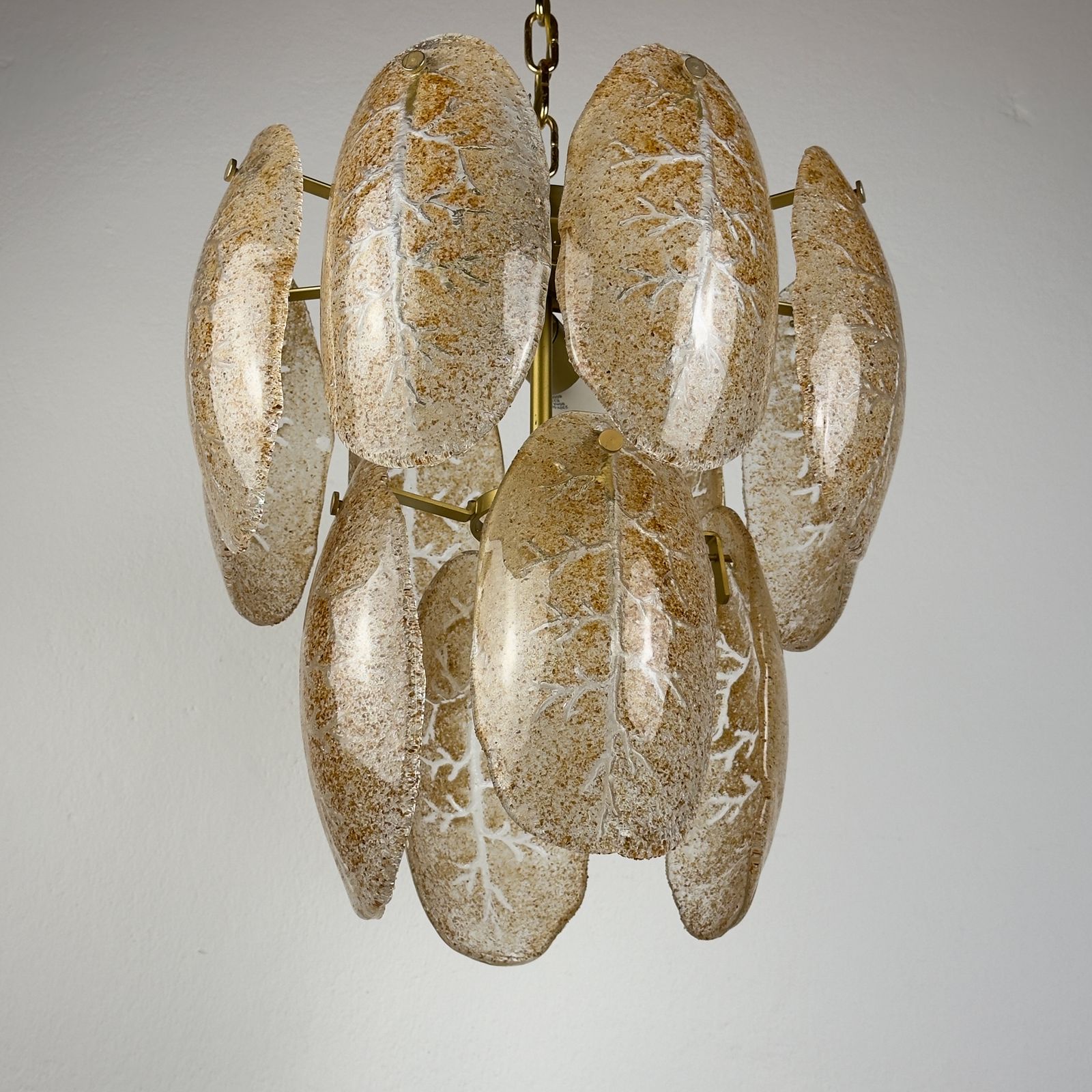 Original Cascade Murano Glass Chandelier, Italy 1980s