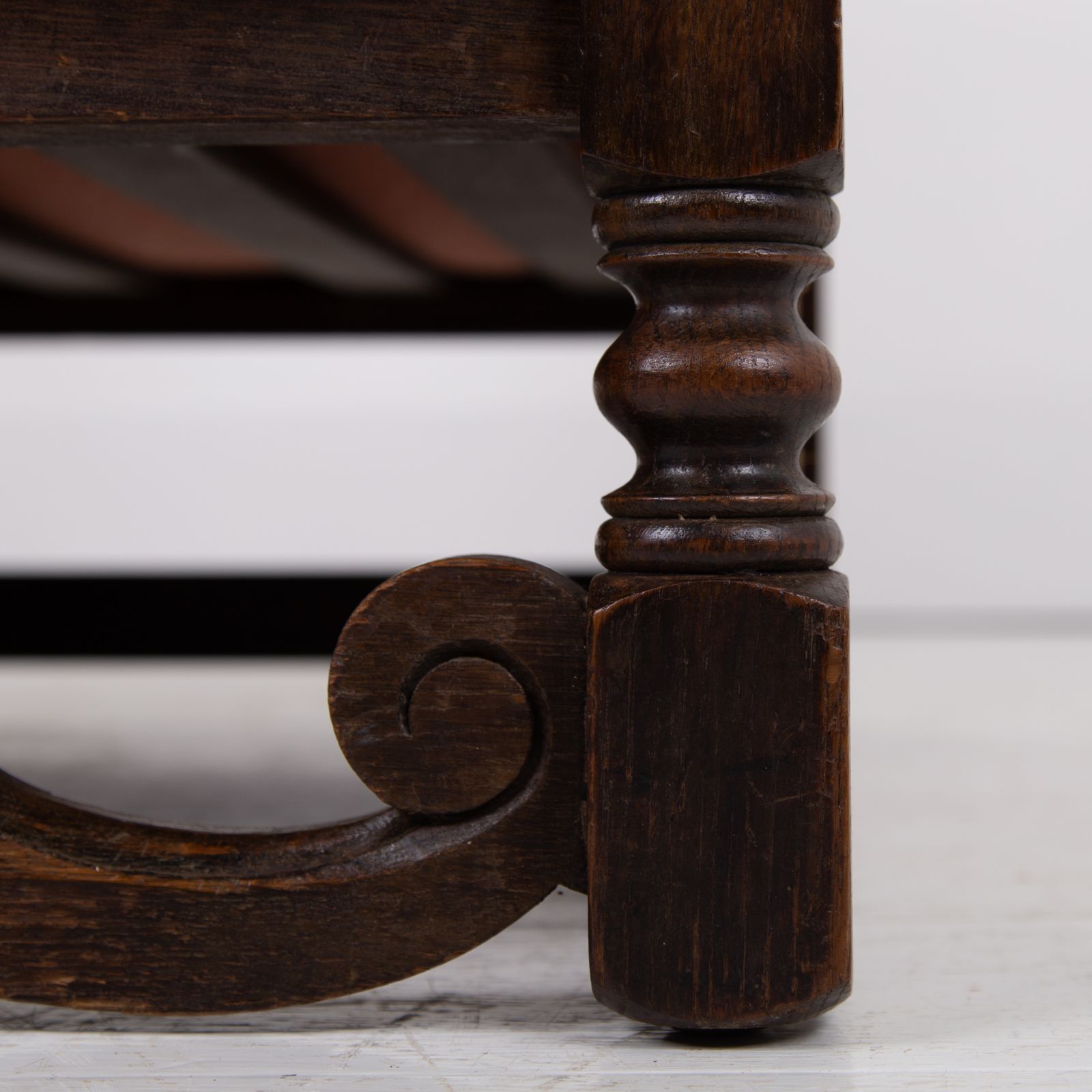 Antique Pair Of Oak Framed Armchairs New Cushions C1920 photo Furniture
