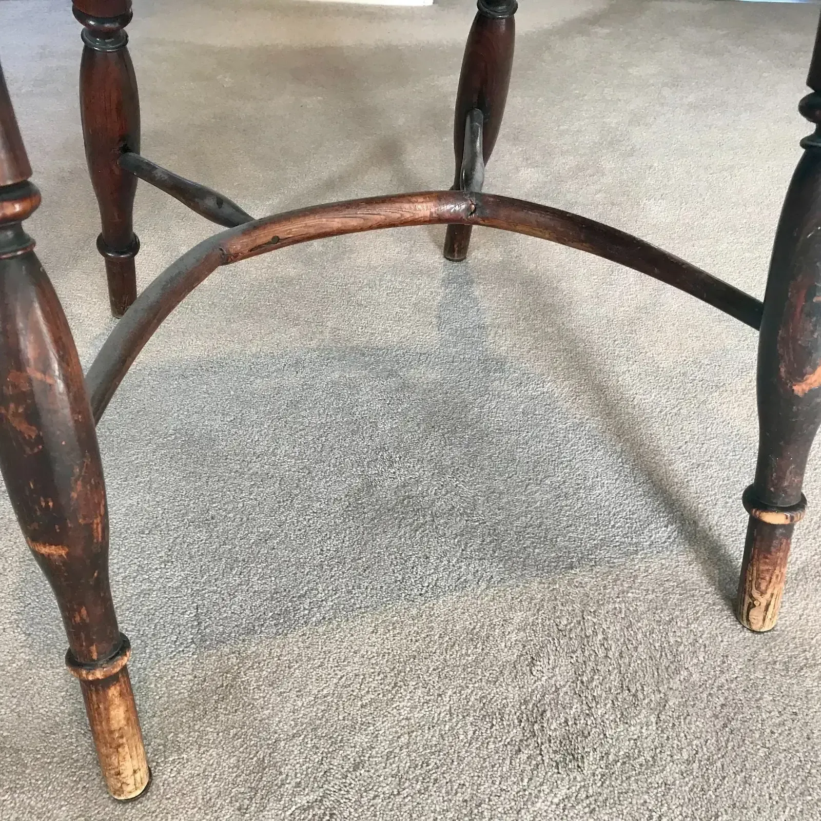 Antique Windsor Chair With Crinoline Stretcher photo Furniture