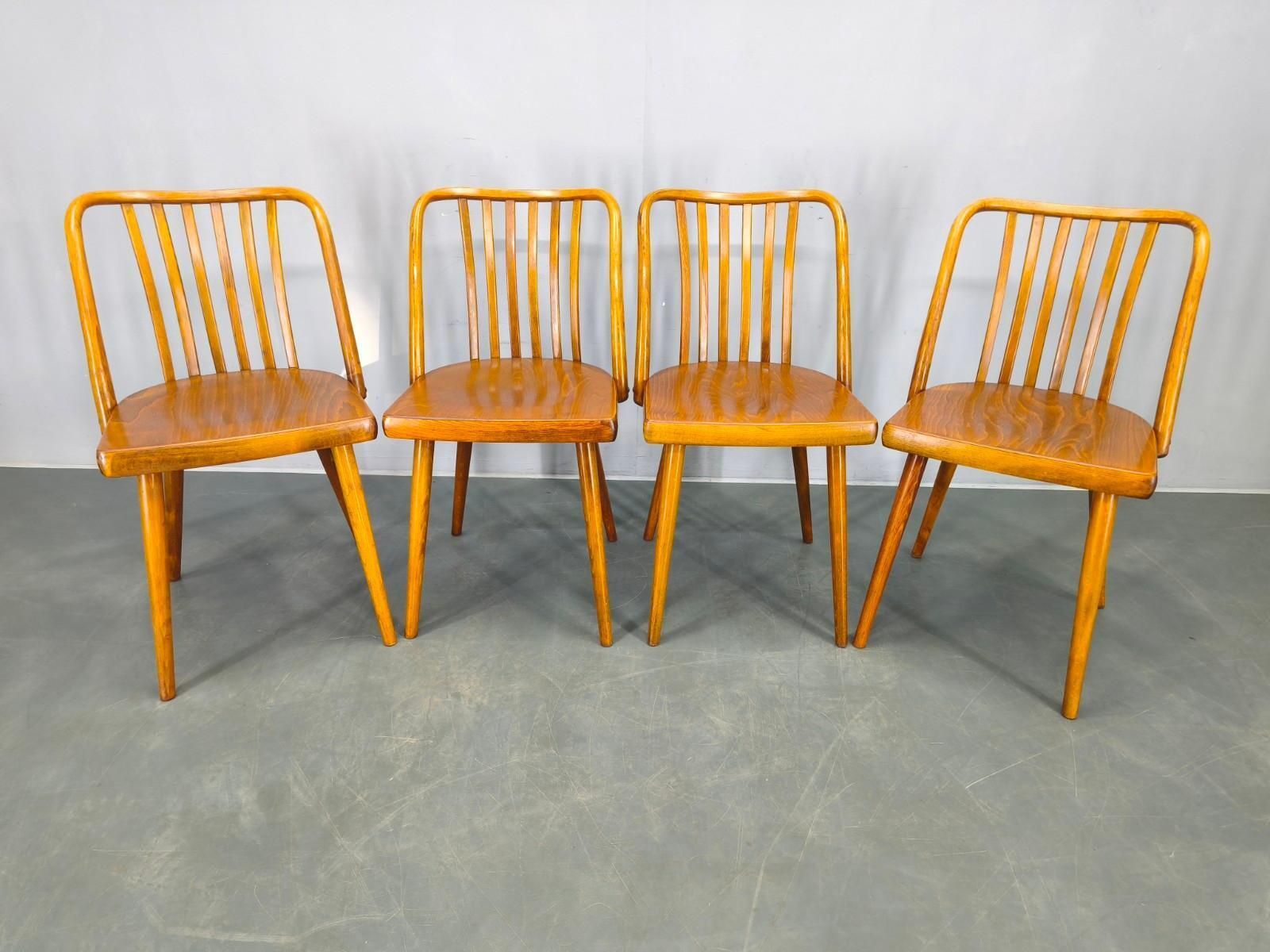 Antonin Suman For Ton Dining Chairs, 1960s, Set Of Four photo furniture