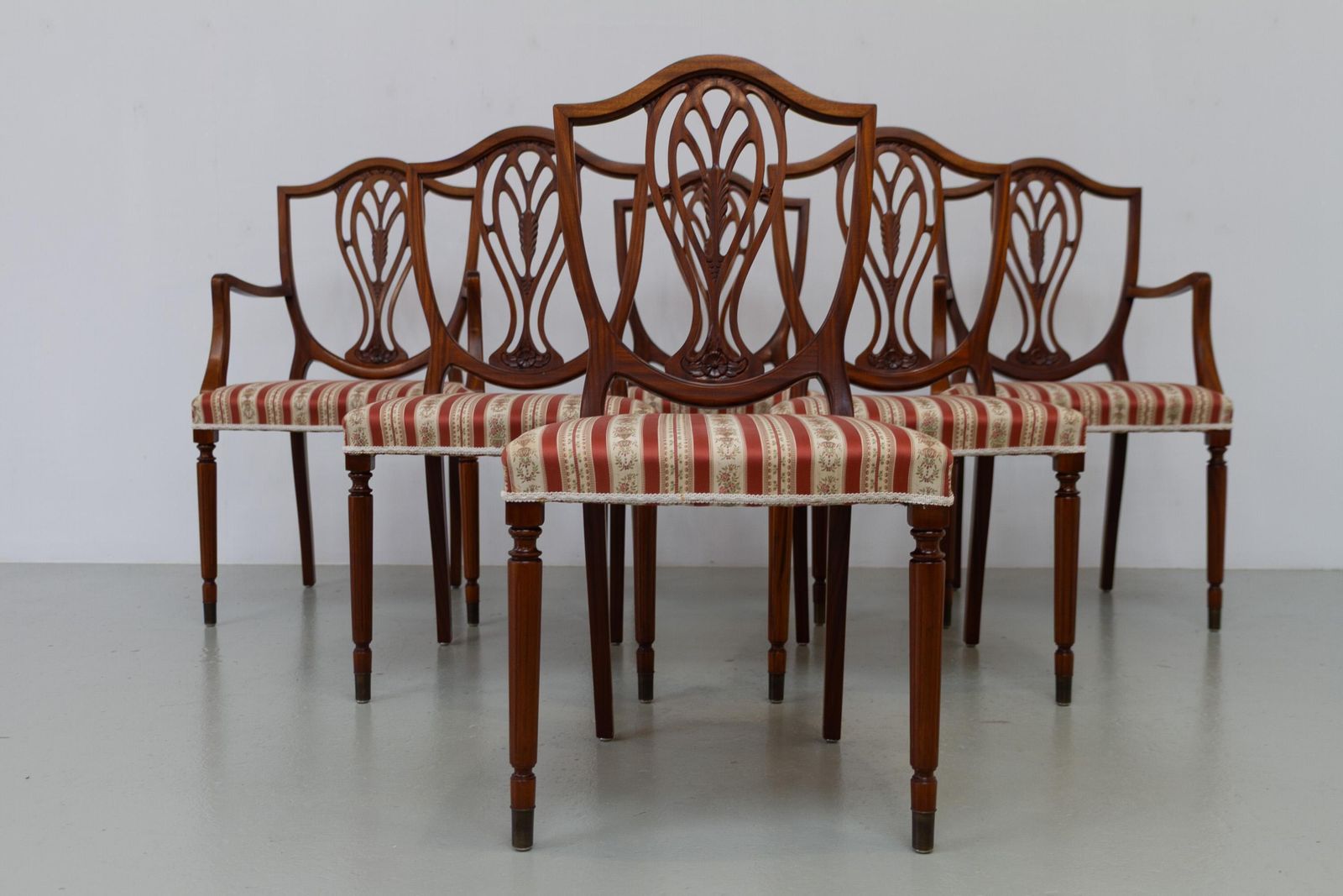 Danish Hepplewhite Mahogany Dining Chairs By Farre Møbelfabrik, 1970s. Set Of 6. photo 1604.0