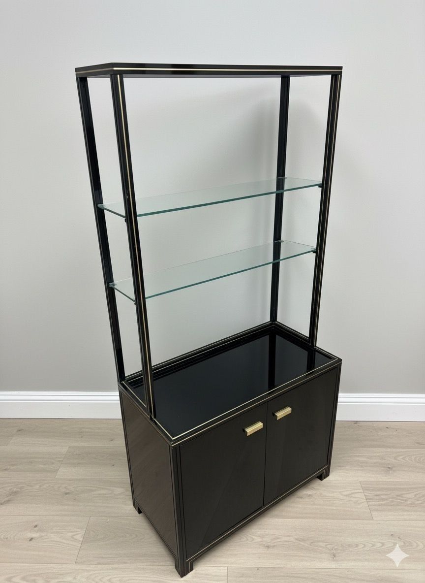 Mid Century French Shelving Display Cabinet Bookcase C.1970, Pierre Vandel Paris photo for sale