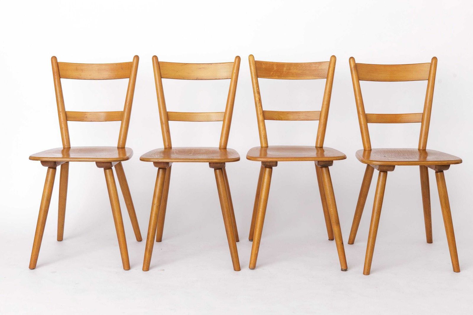 Set Of 8 Vintage Tübingen Dining Chairs Schäfer Germany 1960s Mid Century photo furniture