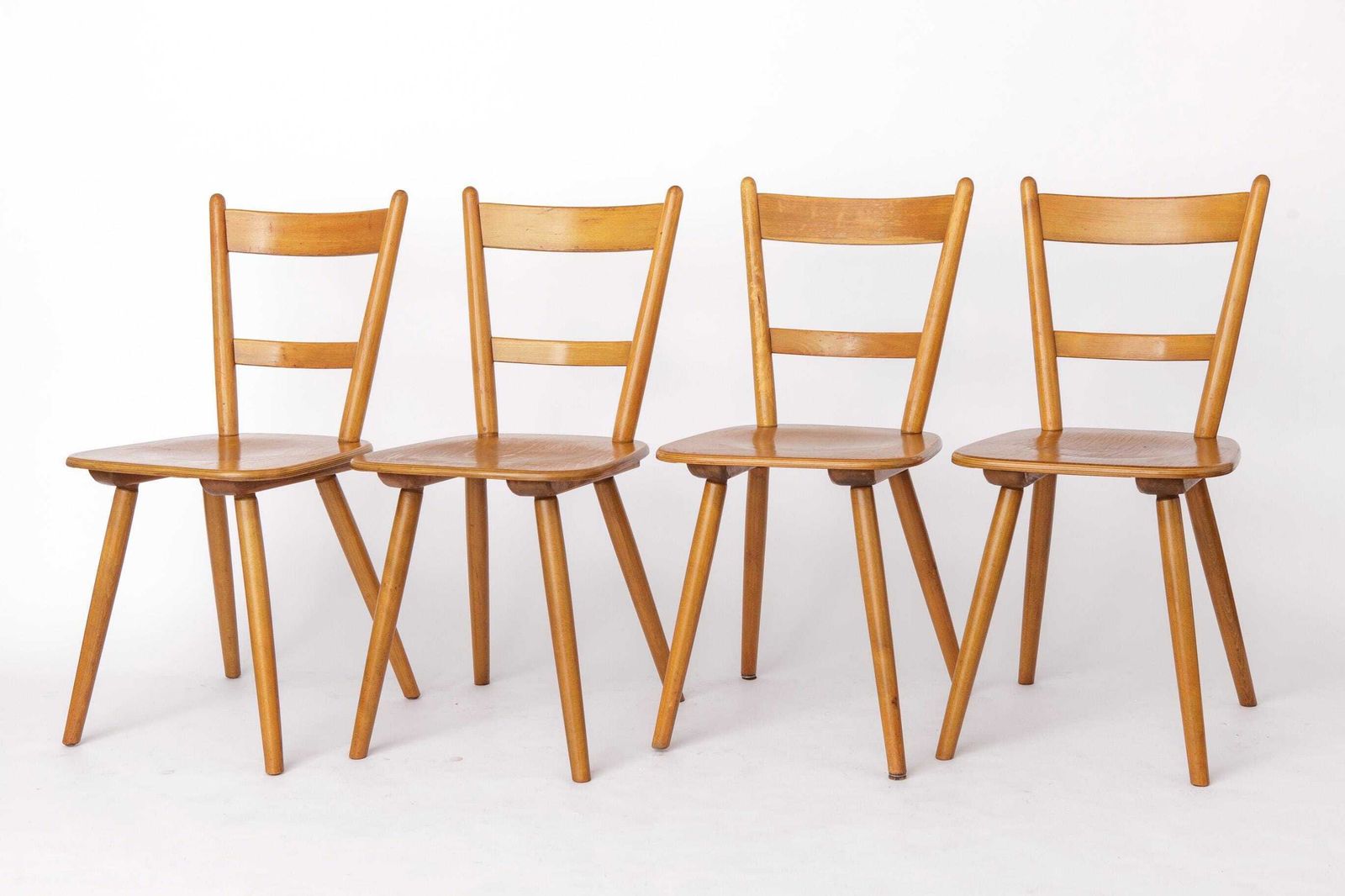 Set Of 8 Vintage Tübingen Dining Chairs Schäfer Germany 1960s Mid Century photo for sale