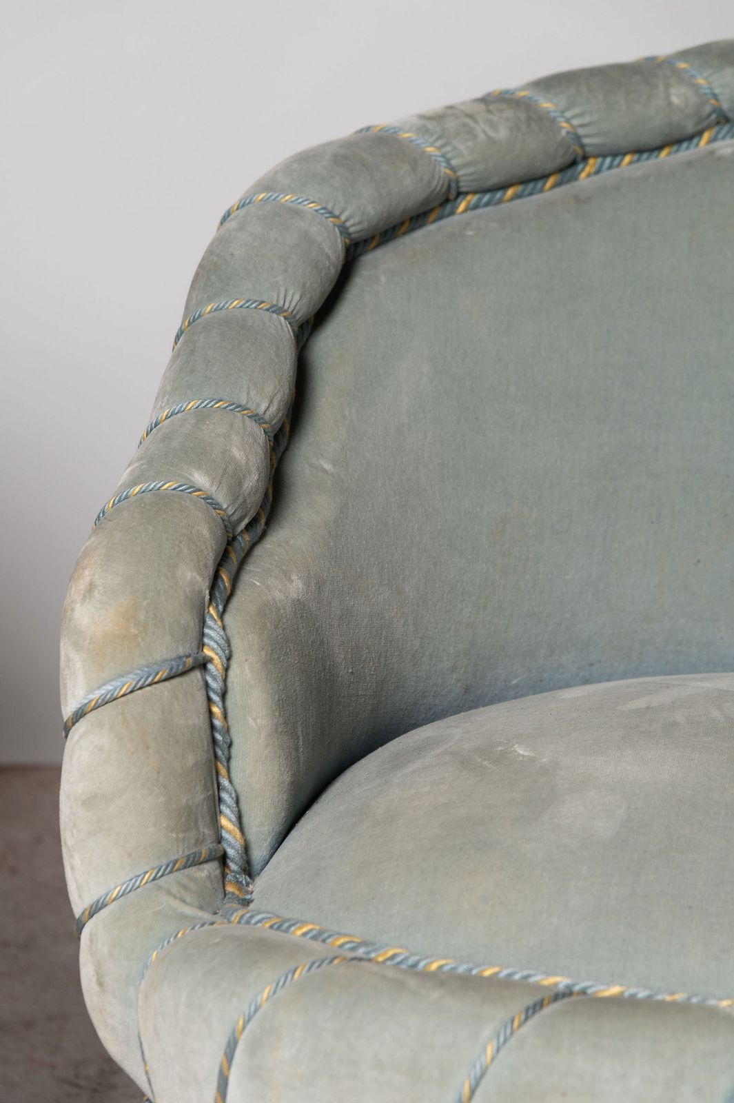 Antique French Pair Of Piecrust Chairs For Upholstery photo for sale
