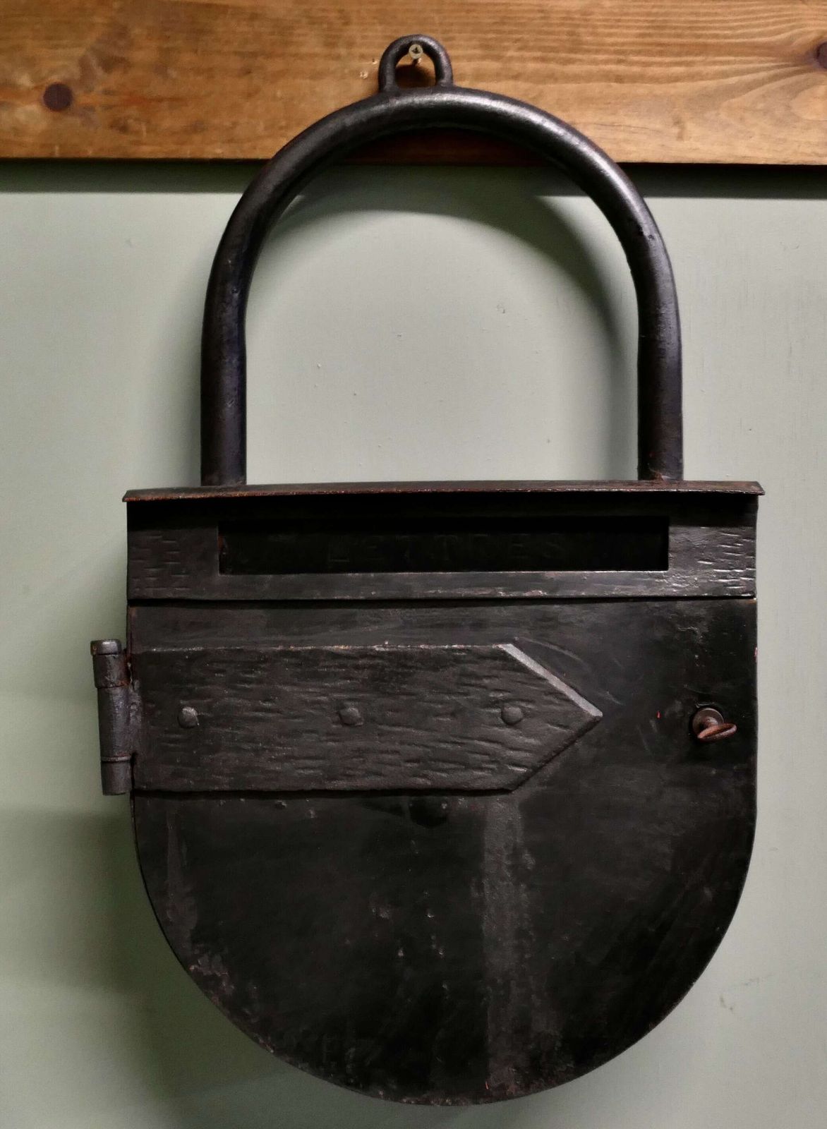 19th Century Trade Sign Letter Box, Locksmith. The Post Box Is A Very Unusual Piece, It I