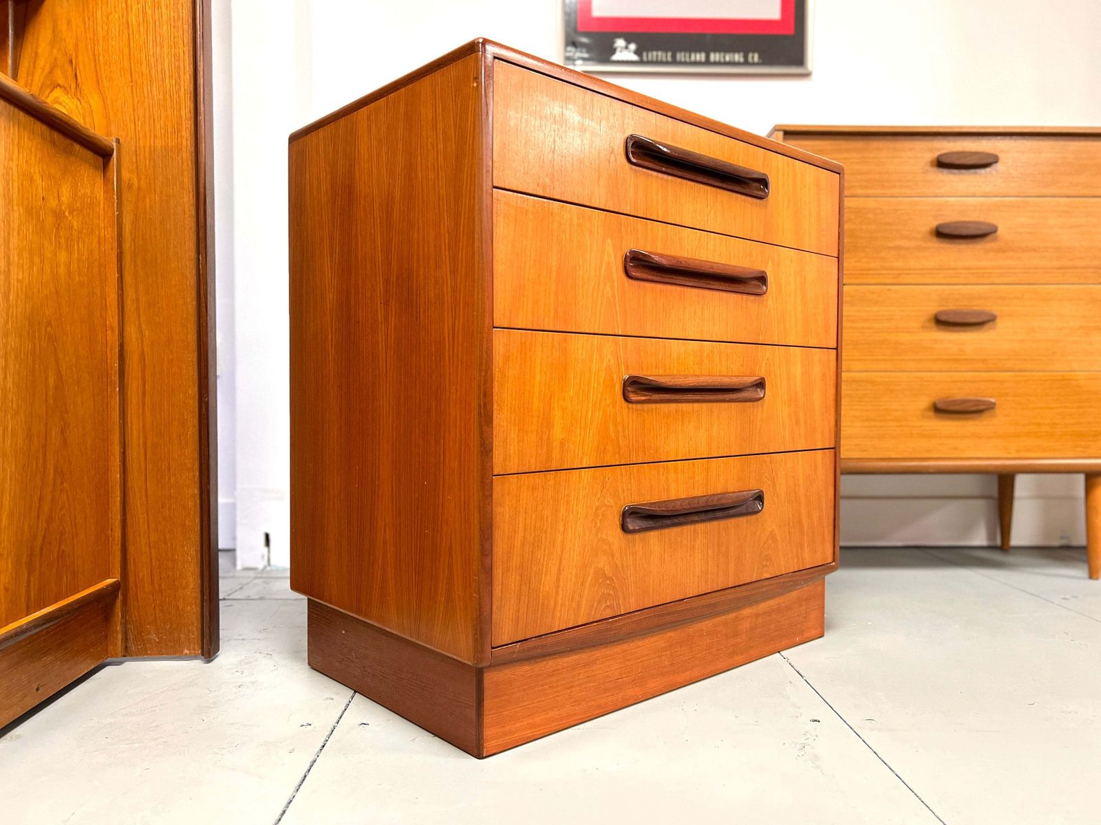 G Plan Fresco, Vintage Teak Chest Of 4 Drawers photo for sale