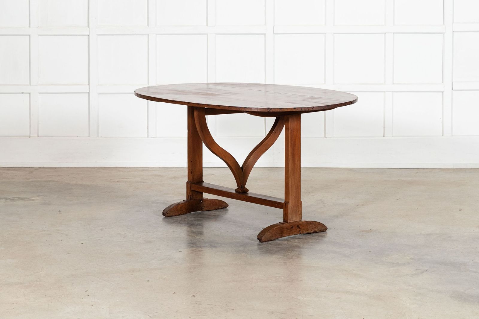 Large 19thc Oval French Fruitwood Vendange Wine Table photo 3853.0