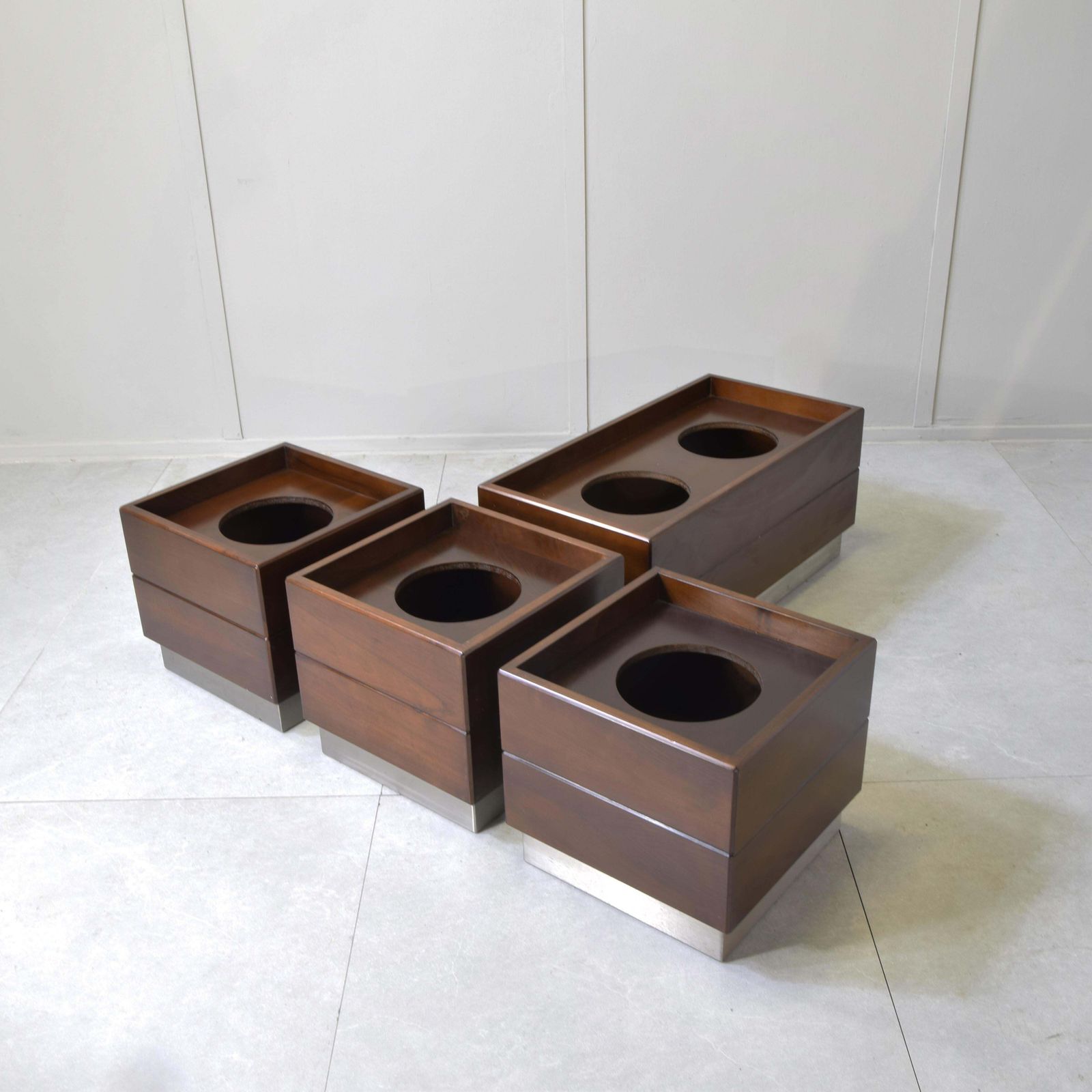 Set Di Quattro Fioriere Formanova 1970s photo Garden Decor