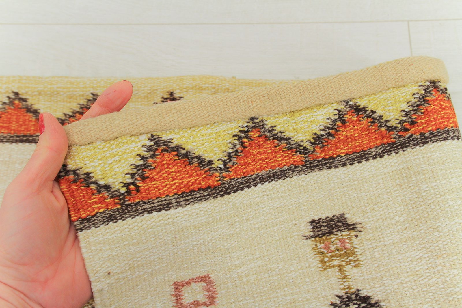 photo for sale Vintage Scandinavian Wall Tapestry By Eva Nemeth, Ca. 1970s