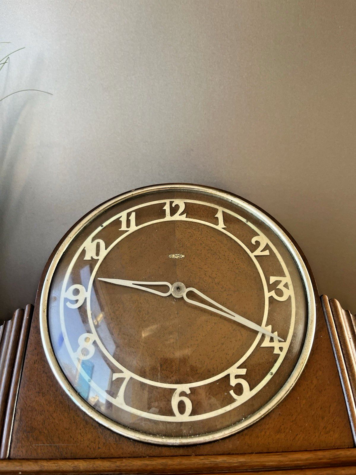 photo for sale Large Antique Art Deco Oak Metamec Presentation Mantel Clock Prop Spares Repairs