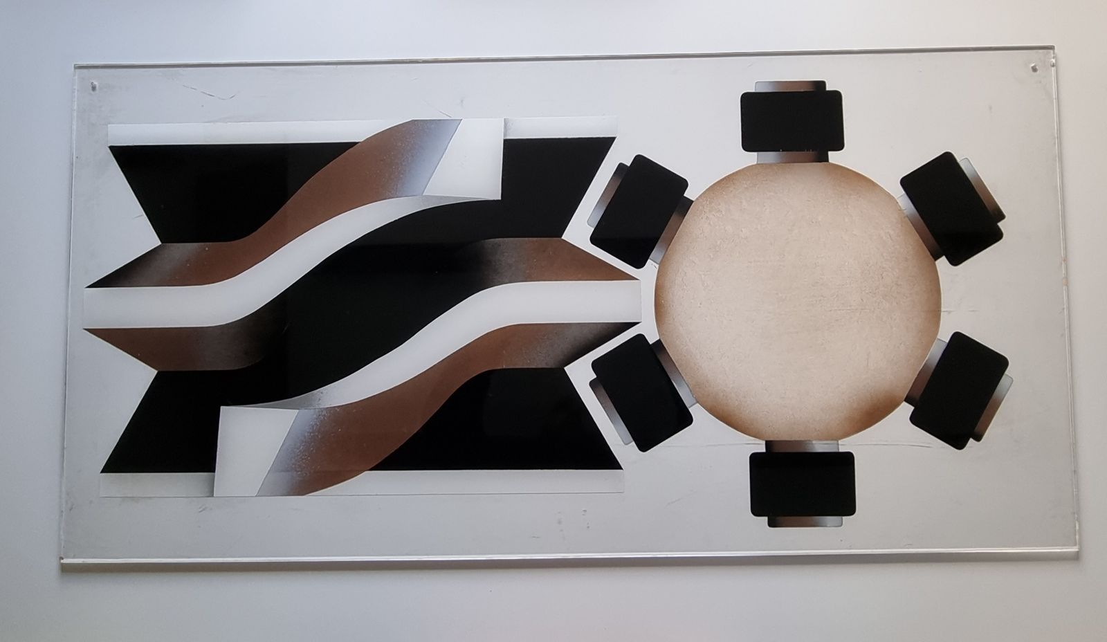 Elizabeth Fletcher   Power I (Abstract Relief On Perspex Modern British Art)
