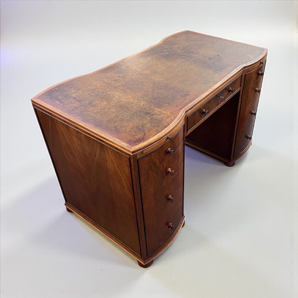 photo for sale Fine Art Deco Desk By Maurice Adams.