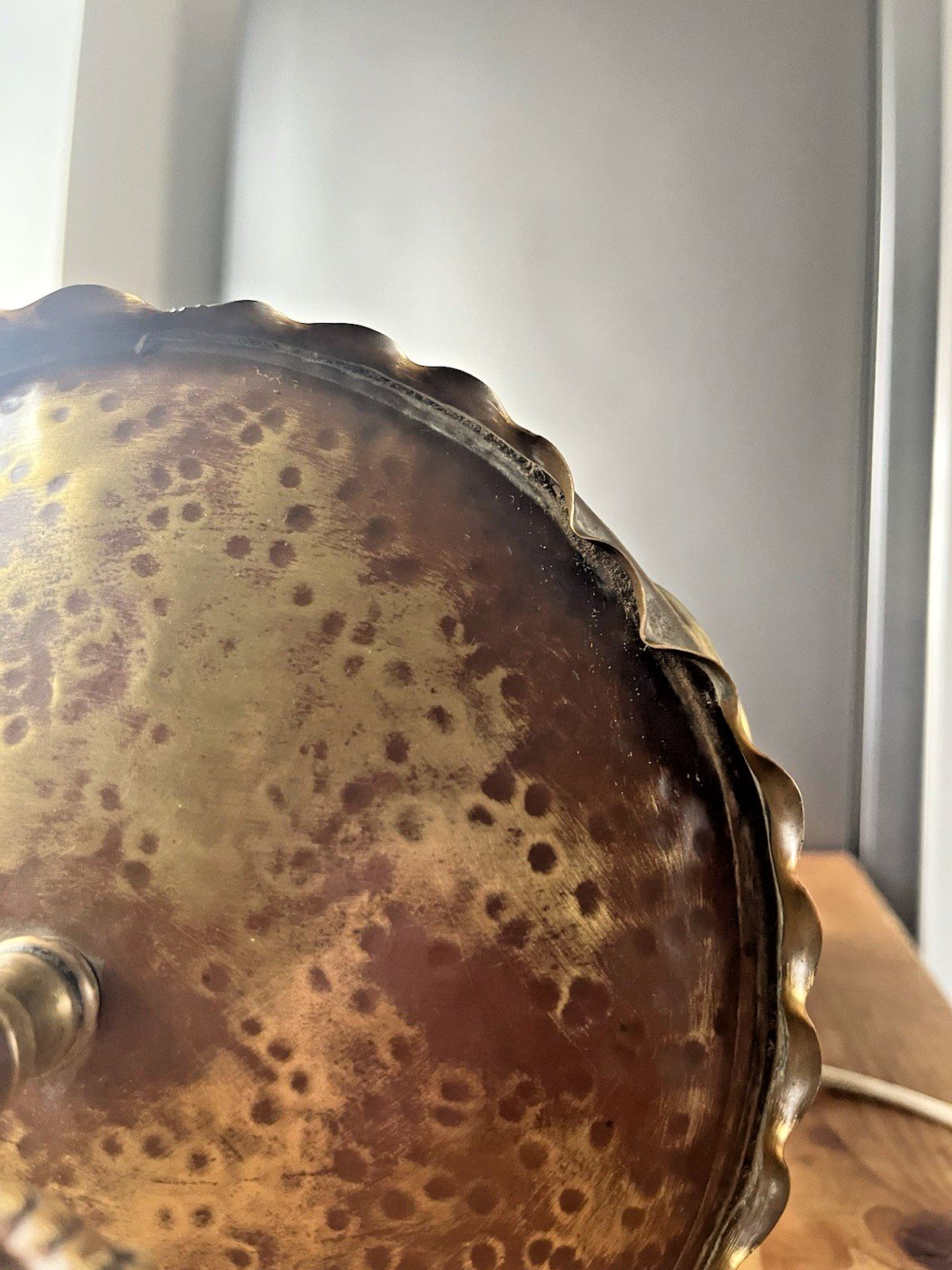 photo buy Huge Antique Arts & Crafts / Art Nouveau Brass Ceiling Light Porch Lantern Lamp