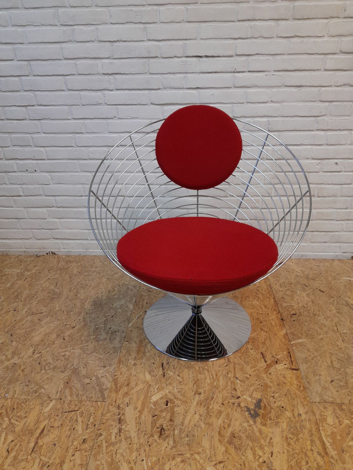 Wire Cone Chair Verner Panton, 1980s photo Furniture