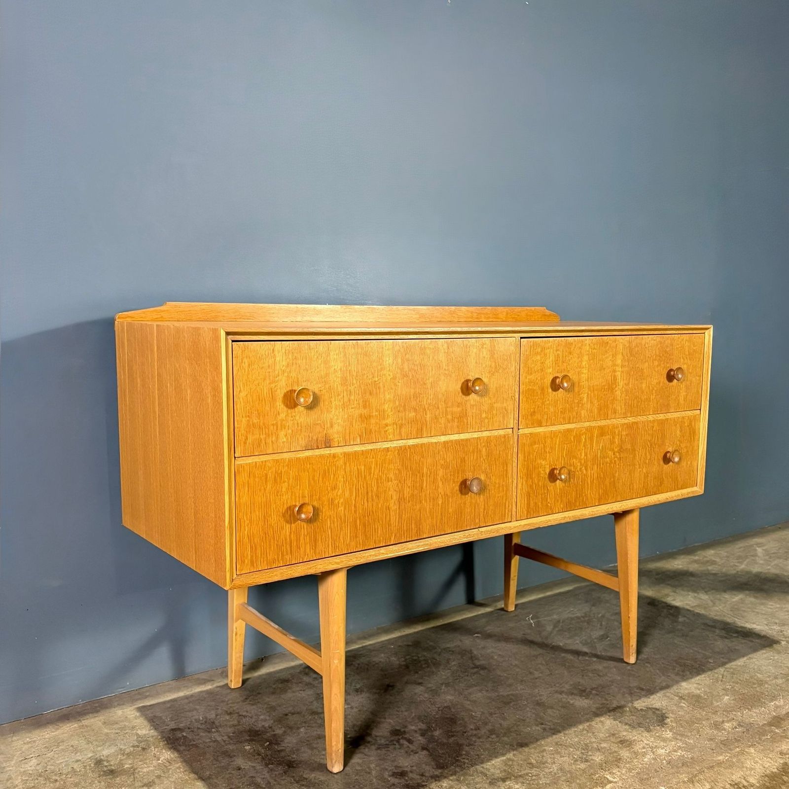 Meredew Oak Sideboard/Chest Of Drawers Mid Century Retro Mcm Set 1 photo furniture