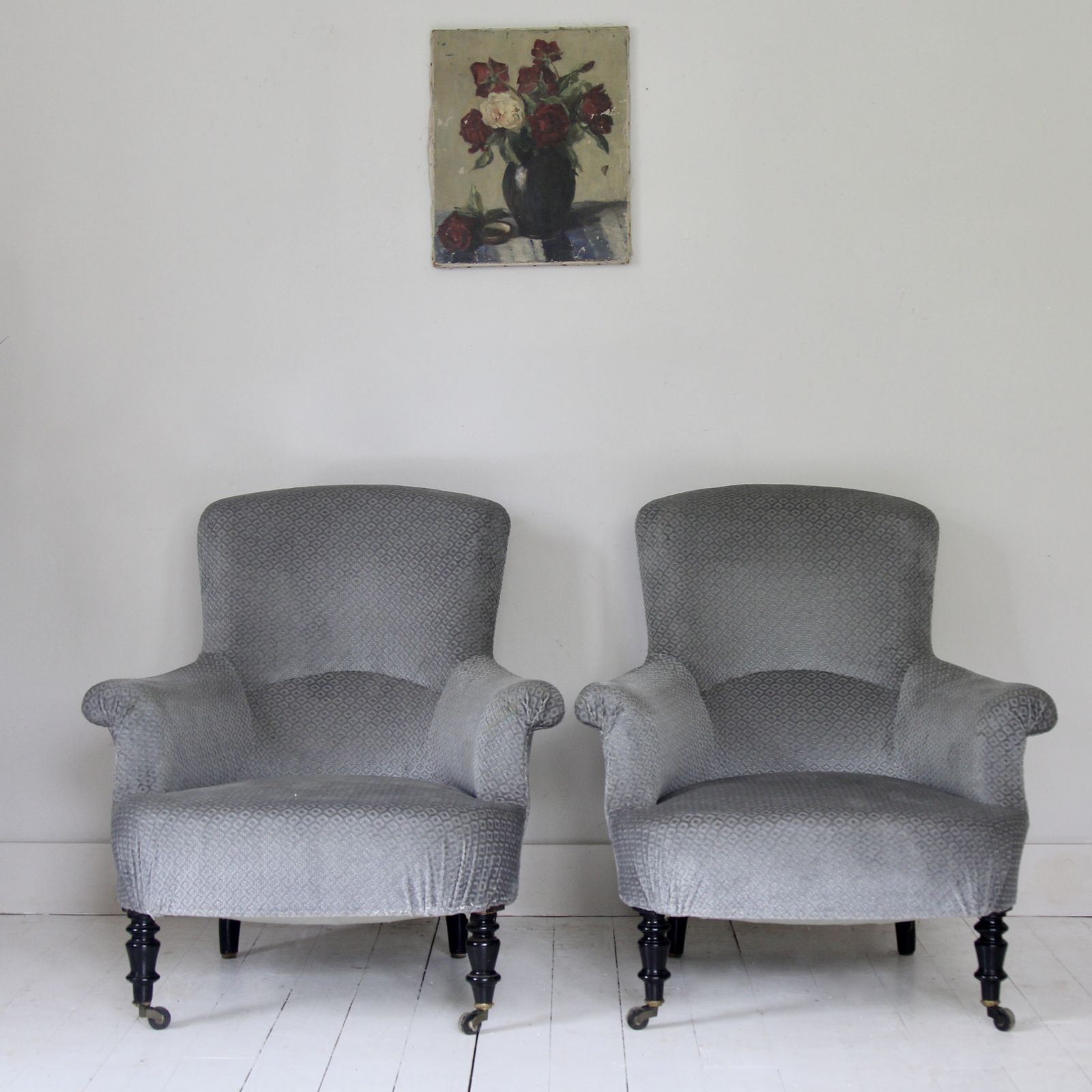 Beautiful Pair Of Late 19th Century French Armchairs photo for sale