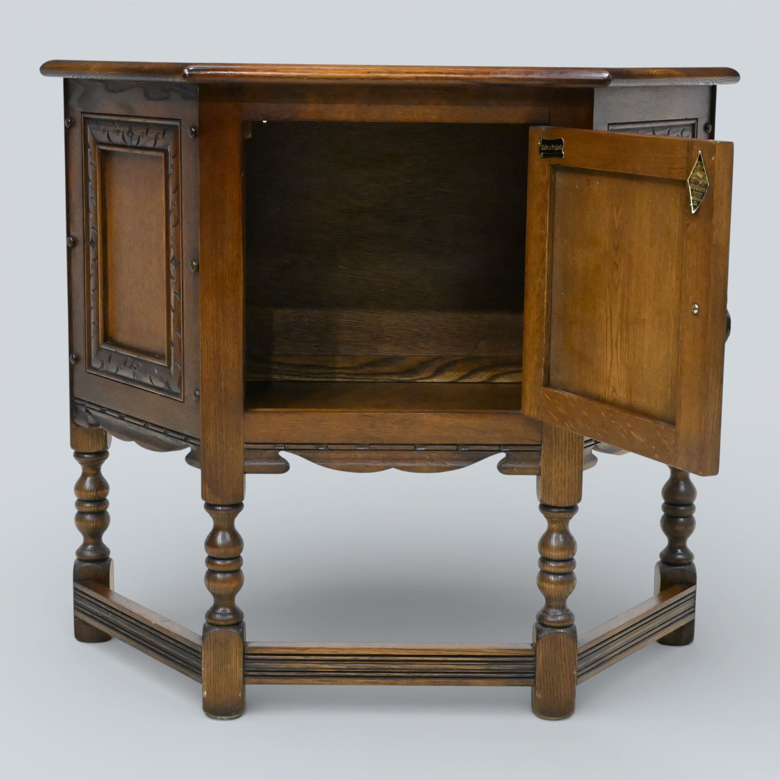 Furniture Old Charm Canted Hall Table Light Oak Finish Free Uk Delivery* photo