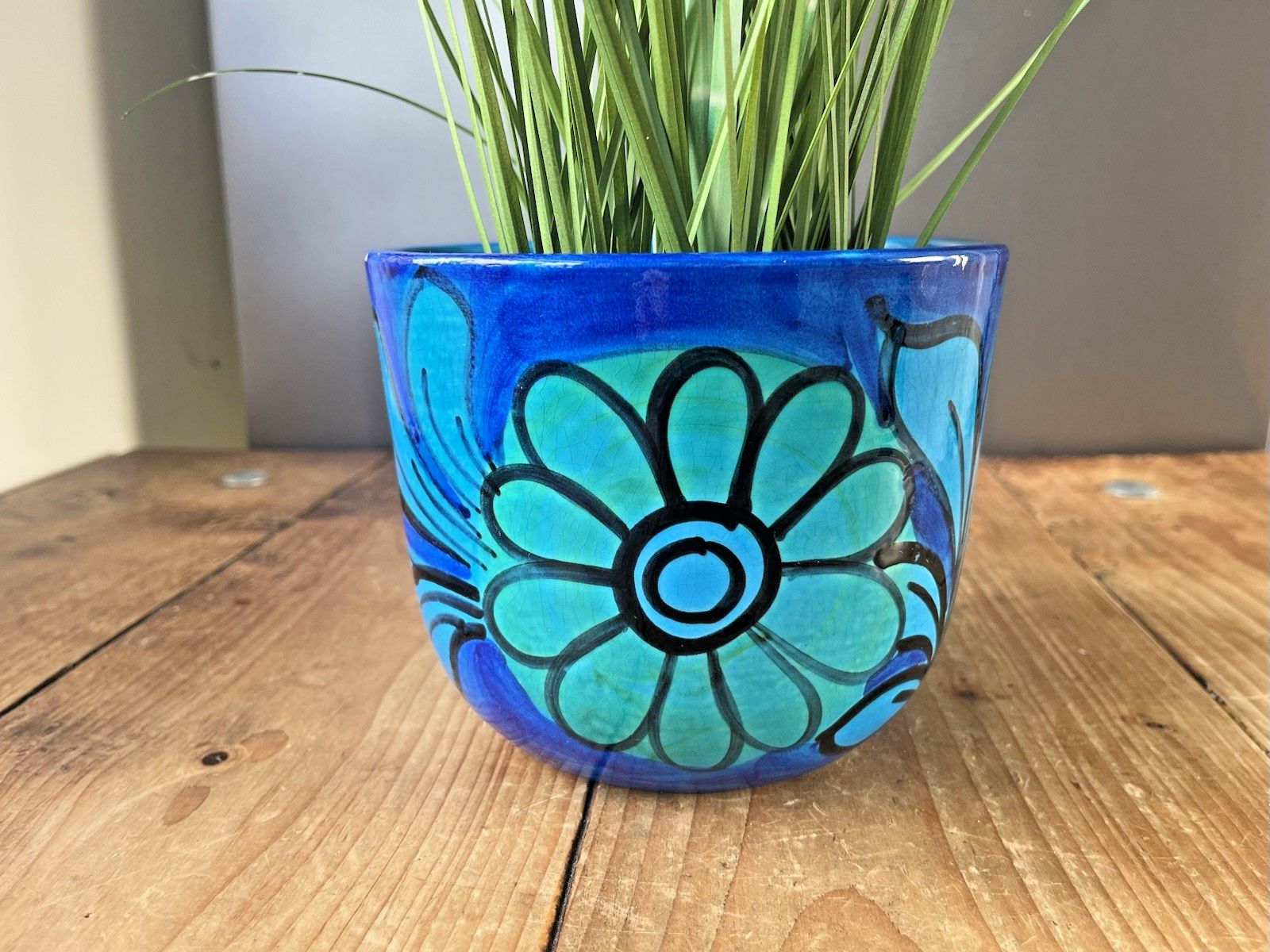 Mid Century 60's Italian Bellini Pottery For Raymor Floral Planter Plant Pot photo furniture