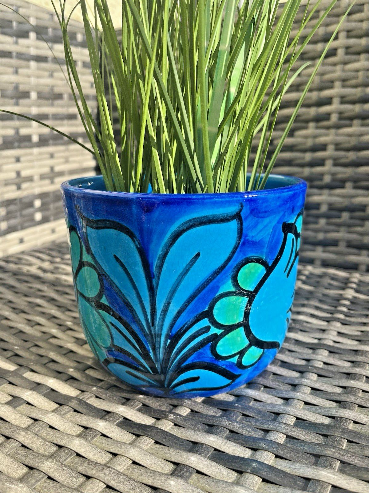 Mid Century 60's Italian Bellini Pottery For Raymor Floral Planter Plant Pot photo buy