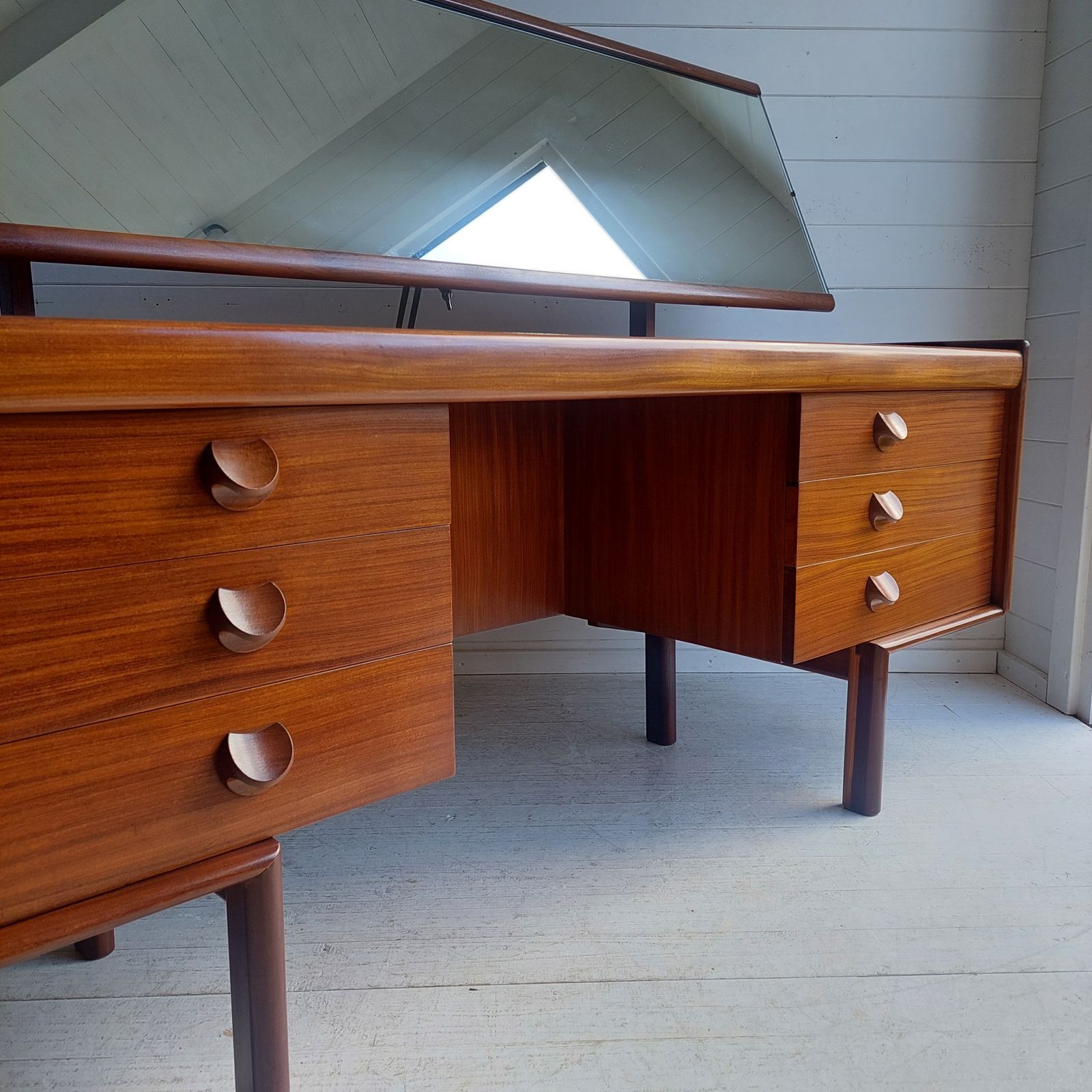 Mid Century Teak Dressing Table  Desk By White And Newton, 1960s England photo for sale