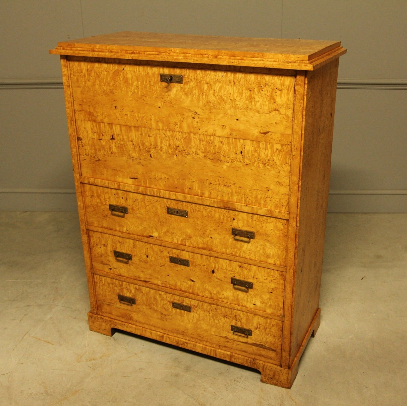 3995.0 19th‑Century Swedish Masur Birch Secretaire photo